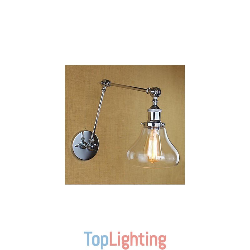Country Retro Electroplated Feature for Mini Style Eye Protection Ambient Light Swing Arm LightsWall