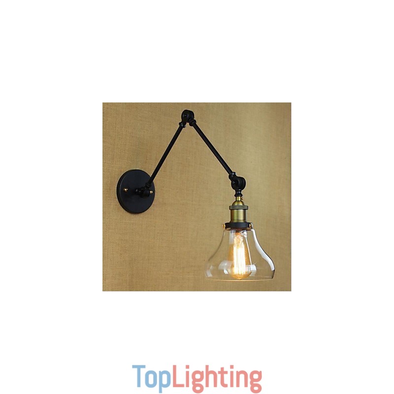 Country Retro Electroplated Feature for Mini Style Eye Protection Ambient Light Swing Arm LightsWall