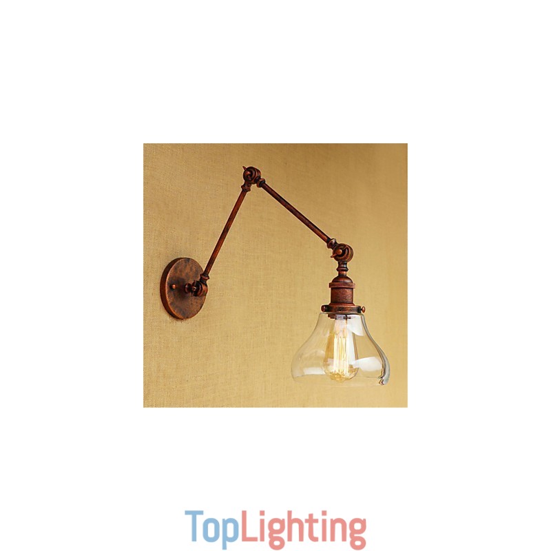 Country Retro Electroplated Feature for Mini Style Eye Protection Ambient Light Swing Arm LightsWall