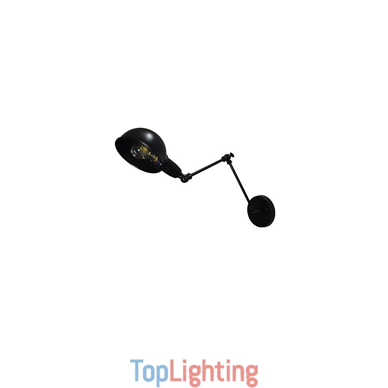 Iron Wall Lamp Foldable Black Simple Retro Wall Lamp Single Head Decorative Wall Lamp European Style