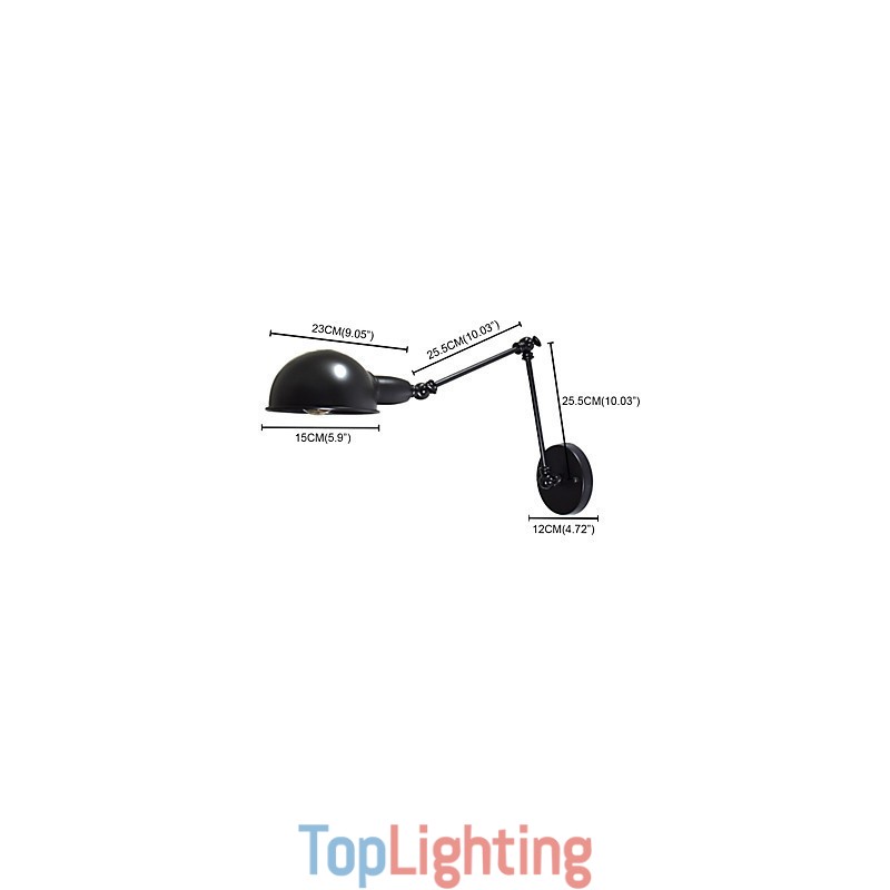 Buzz Foldable Wall Iron Wall Lamp Dumb Black Lightsaber Lamp On Wall European style American style