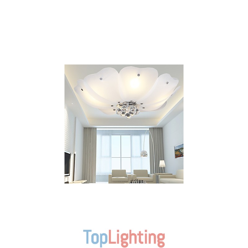 Flush Mount Crystal Modern Contemporary Traditional Classic Metal