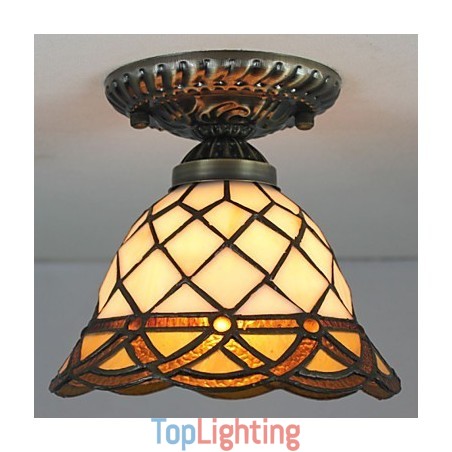 European Rural Creative Arts Stained Glass Absorb Dome Lamp Light European Rural Creative Arts Stained Glass Absorb Dome Lamp Light