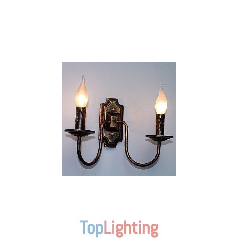 Retro Simple Wall Lamp Corridor Hallway Double Head Lamp Bedroom Living Room Wall Lamp Lighting
