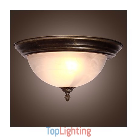 Antique Inspired Flush Mount with 2 Lights Antique Inspired Flush Mount with 2 Lights