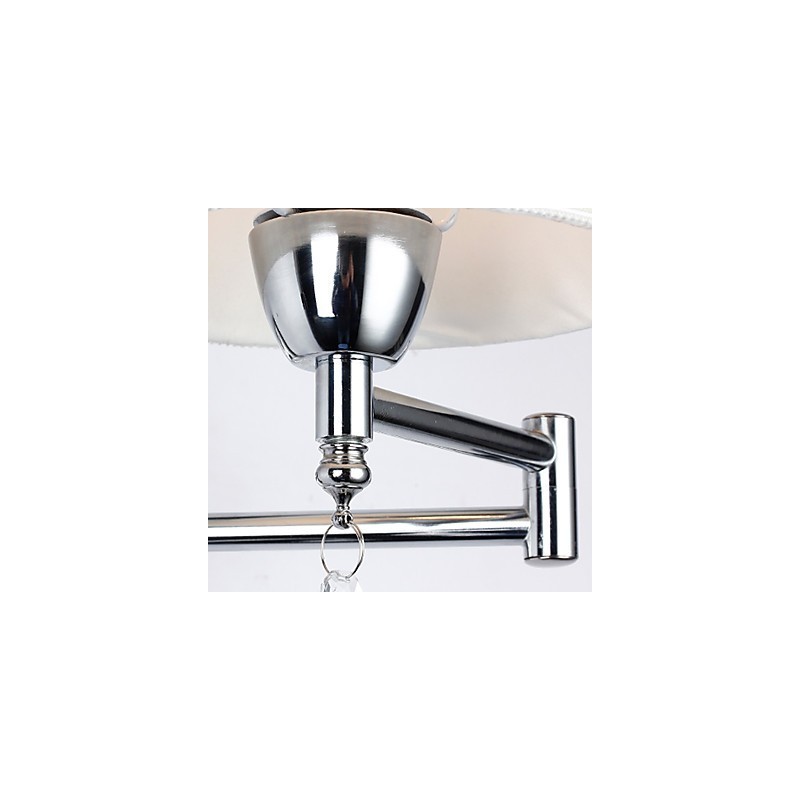 Wall Lamp Modern Contemporary Rustic Lodge Modern Comtemporary Country Chrome Feature for Crystal Swing Arm