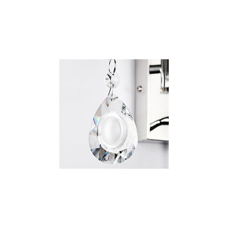 Wall Lamp Modern Contemporary Rustic Lodge Modern Comtemporary Country Chrome Feature for Crystal Swing Arm