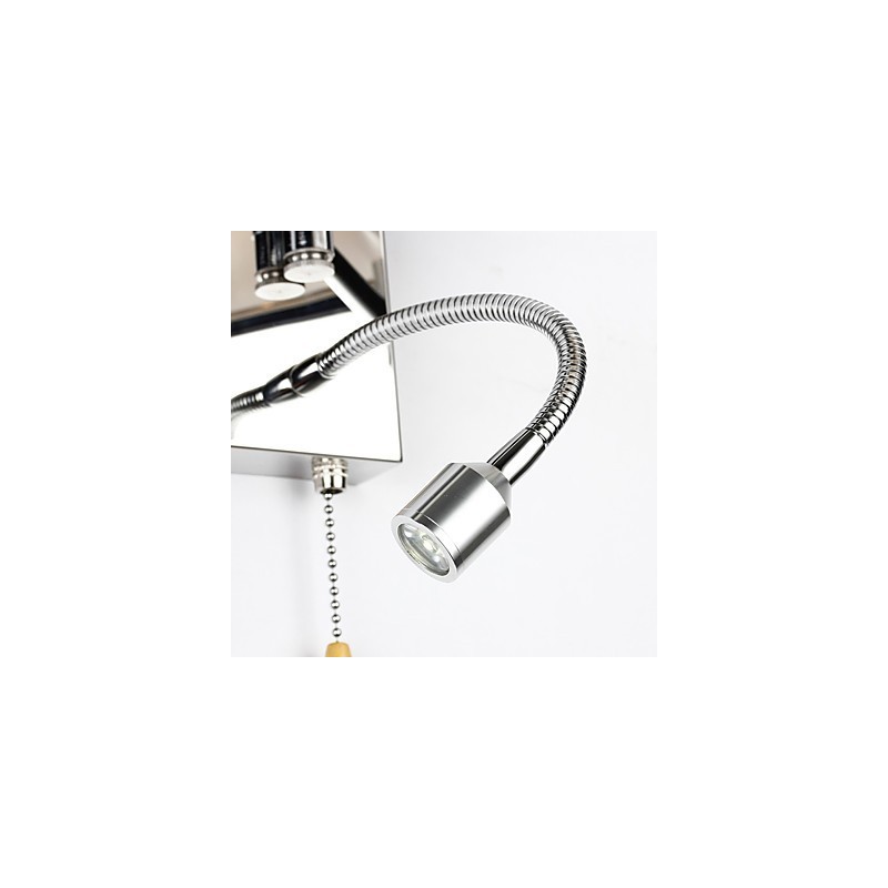 Wall Lamp Modern Contemporary Rustic Lodge Modern Comtemporary Country Chrome Feature for Crystal Swing Arm