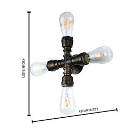 Rustic Lodge Traditional Classic Antique Brass Feature for Ambient Light Wall Lights Wall Light