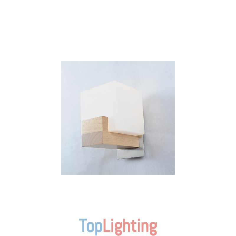 Simple Wall Lamp Bedside Desk Lamp With Glass Shade and Solid Wood for Bedroom Dresser Living Room Baby Room College Dorm Coffee Table Bookcas