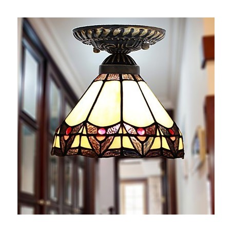European Rural Creative Arts Stained Glass Absorb Dome Lamp Light European Rural Creative Arts Stained Glass Absorb Dome Lamp Light