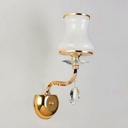 Modern Contemporary Electroplated Feature for Crystal Mini Style Eye Protection Ambient Light Wall Lights