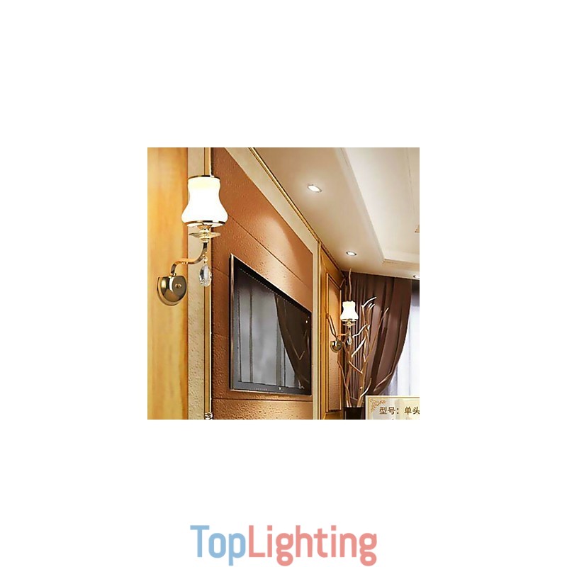 Modern Contemporary Electroplated Feature for Crystal Mini Style Eye Protection Ambient Light Wall Lights