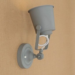 Painted Steel Wall Lamp Dumb Black American Coffee Decoration Retro Wall Light Lightsaber Lamp On Wall