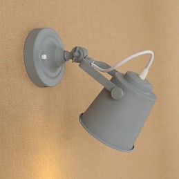 Painted Steel Wall Lamp Dumb Black American Coffee Decoration Retro Wall Light Lightsaber Lamp On Wall