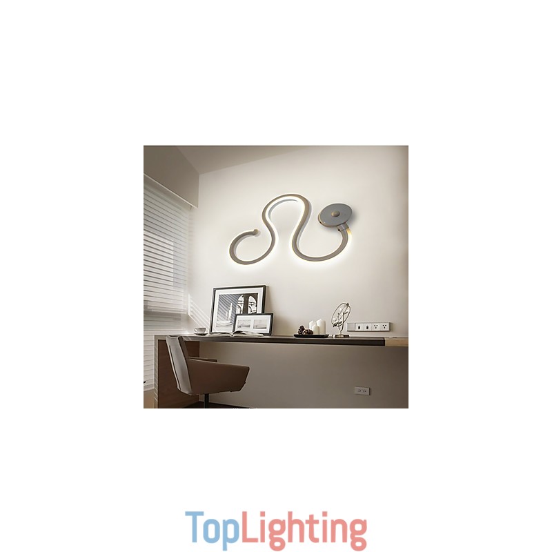 Modern Minimalist Lamp Aluminum Lamp Bedroom Bedside Lamp Decoration Designers Shaped Corridor Lighting Creative Living Room Lamps