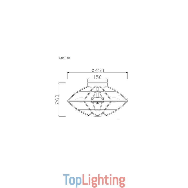 Retro Mini Style Painting Metal Flush Mount