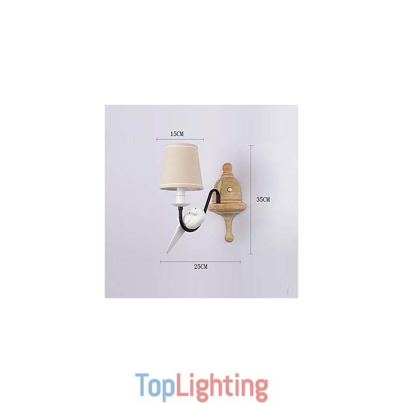 Rustic Lodge Simple Vintage Painting Feature Ambient Light Wall Sconces Wall Light