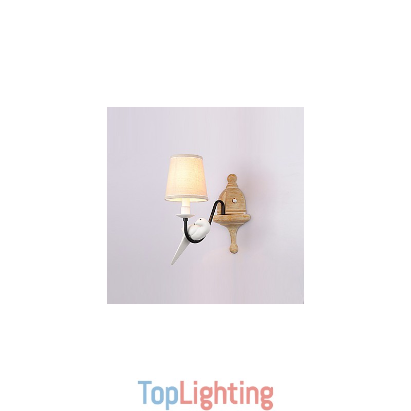 Rustic Lodge Simple Vintage Painting Feature Ambient Light Wall Sconces Wall Light