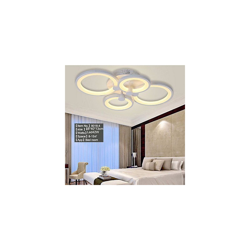 42W Flush Mount Modern Contemporary Painting Metal