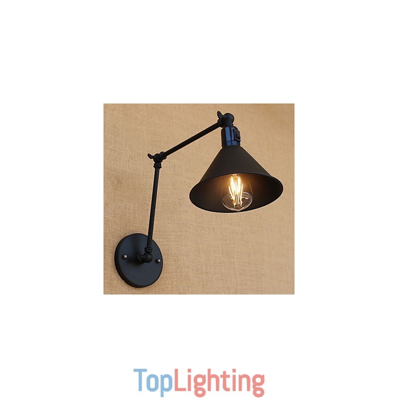 Country Retro Painting Feature for Mini Style Swing Arm Eye Protection Downlight Swing Arm Lights