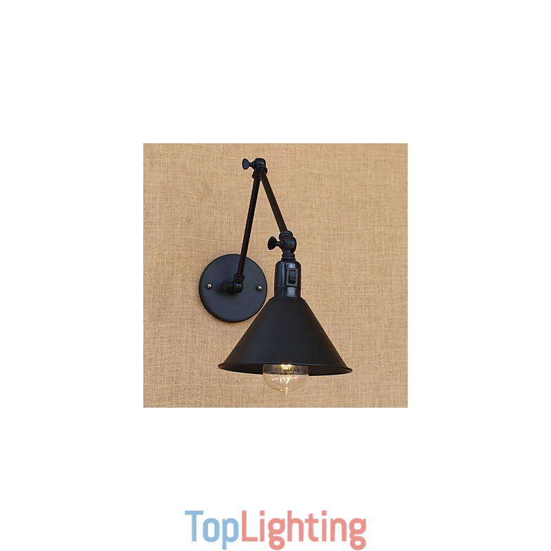 Country Retro Painting Feature for Mini Style Swing Arm Eye Protection Downlight Swing Arm Lights