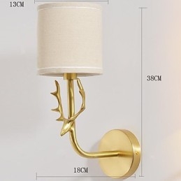 Simple Vintage Traditional Classic Brass Feature for Mini Style Ambient Light Wall Sconces Wall Light