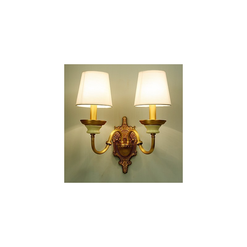 Simple Country Traditional Classic Brass Feature for Mini Style Uplight Wall Sconces Wall Light