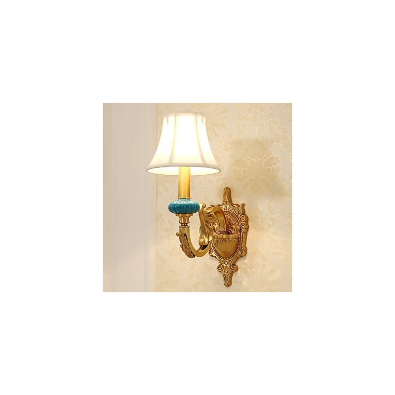 Simple Country Traditional Classic Brass Feature for Mini Style Uplight Wall Sconces Wall Light