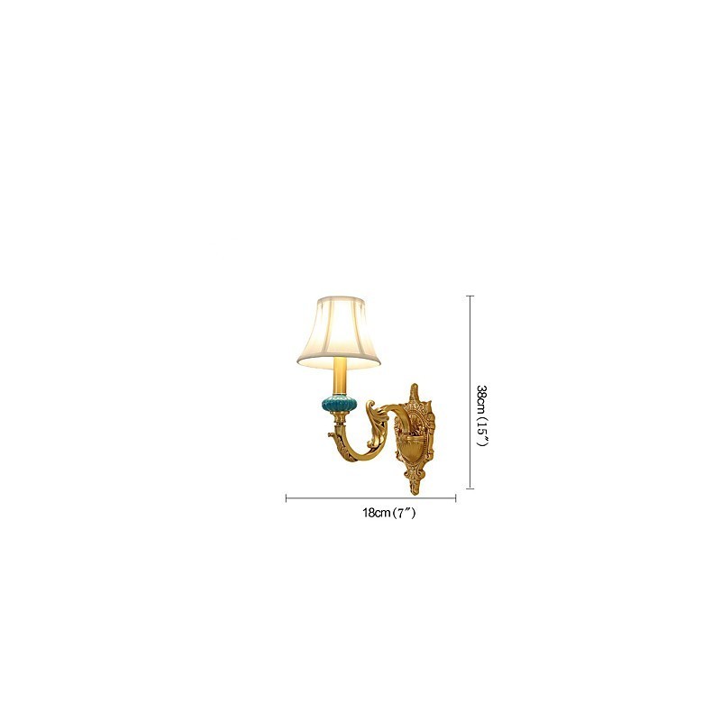 Simple Country Traditional Classic Brass Feature for Mini Style Uplight Wall Sconces Wall Light