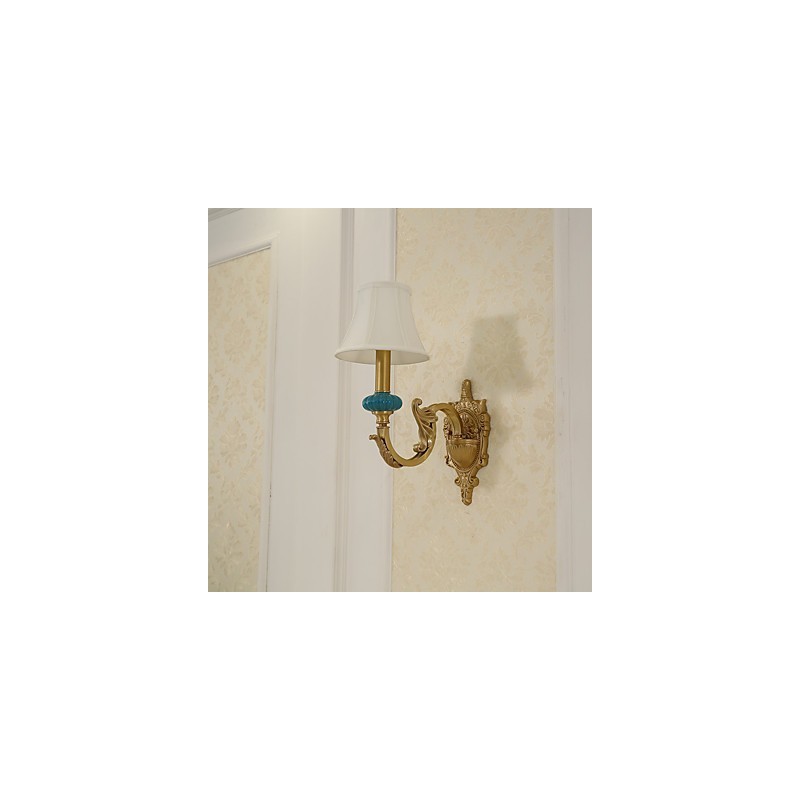Simple Country Traditional Classic Brass Feature for Mini Style Uplight Wall Sconces Wall Light