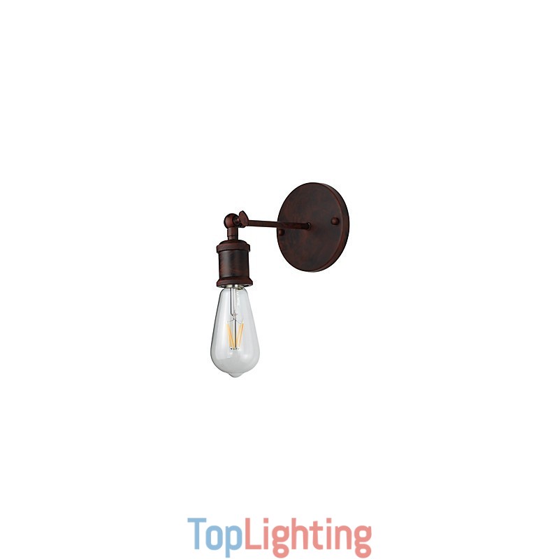 American Bar Cafe Restaurant Bedside Minimalist Aisle Ferruginous Iron Wall Sconce