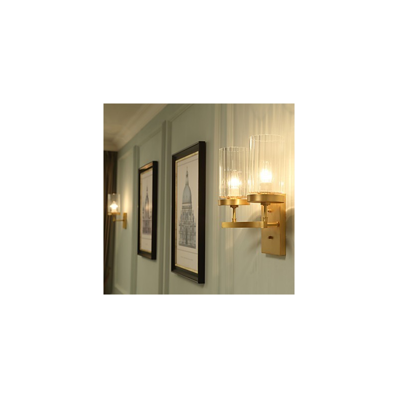 Traditional Classic Country Brass Feature for Mini Style Uplight Wall Sconces Wall Light