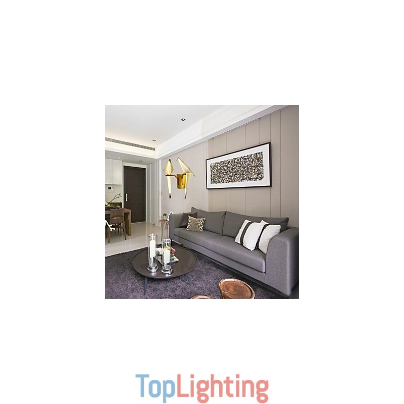 Integrated Simple Traditional Classic Country Gold Feature for Mini Style Ambient Light