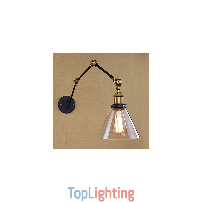 Simple Vintage Country Retro Painting Feature for Swing Arm Eye Protection Ambient Light
