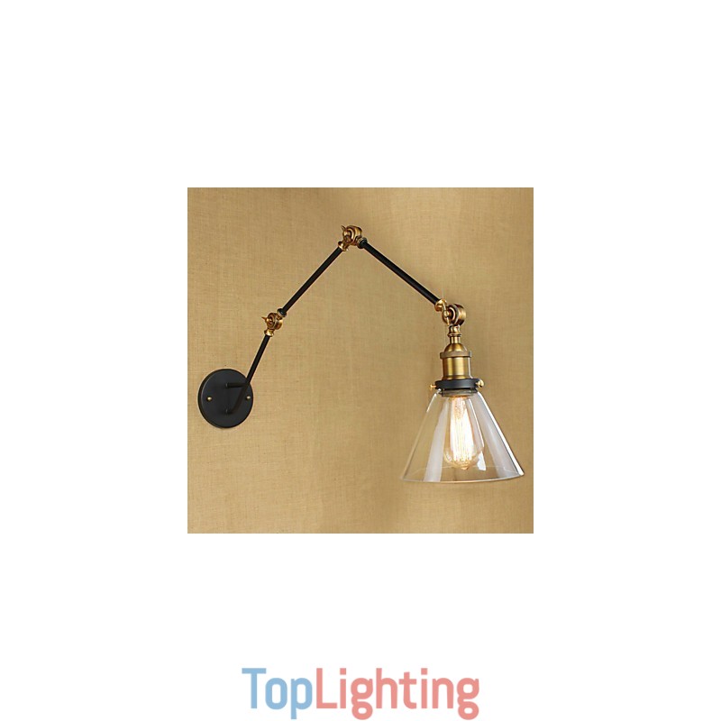 Simple Vintage Country Retro Painting Feature for Swing Arm Eye Protection Ambient Light