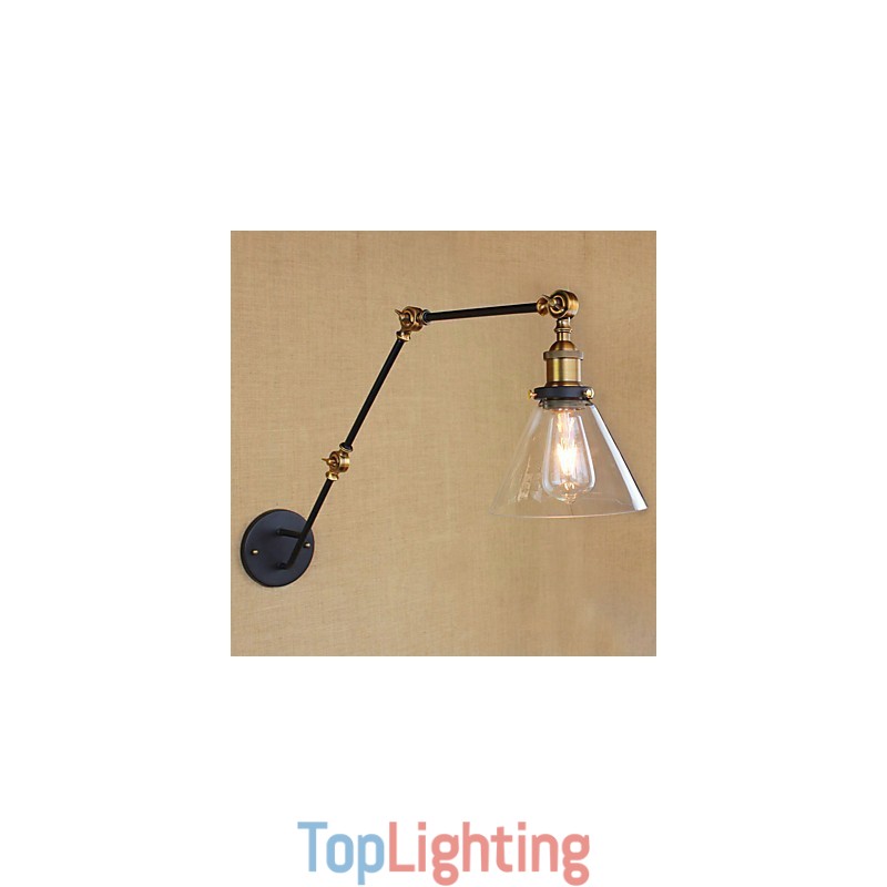 Simple Vintage Country Retro Painting Feature for Swing Arm Eye Protection Ambient Light