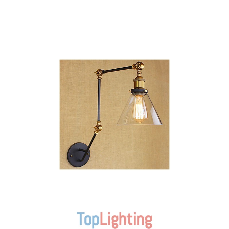 Simple Vintage Country Retro Painting Feature for Swing Arm Eye Protection Ambient Light