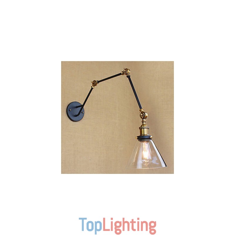 Simple Vintage Country Retro Painting Feature for Swing Arm Eye Protection Ambient Light
