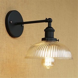Country Retro Painting Feature for Mini Style Eye Protection Ambient Light Wall Sconces