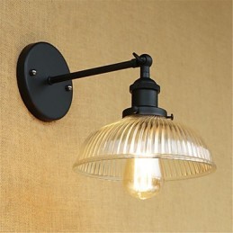 Country Retro Painting Feature for Mini Style Eye Protection Ambient Light Wall Sconces