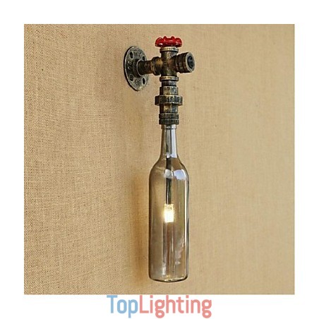 Smoke Gray Water Bottle Wall Lamp Wall Light Smoke Gray Water Bottle Wall Lamp Wall Light
