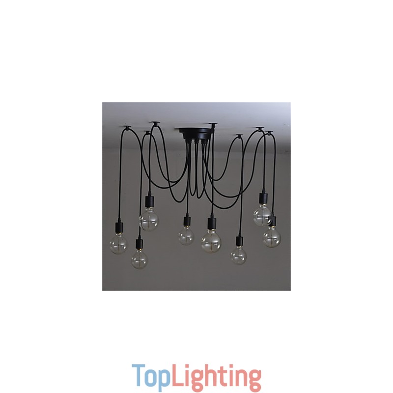 American Country Retro 8 Head Beauty Flower Pendant