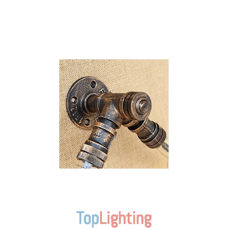 Retro American Village Creative Industry Wind Designer Water Bottle Wall Lamp Wall Light Amber