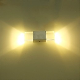 6 Fluorescent Tube Socket Modern Contemporary Shiny Feature for Ambient Light Wall Sconces Wall Light