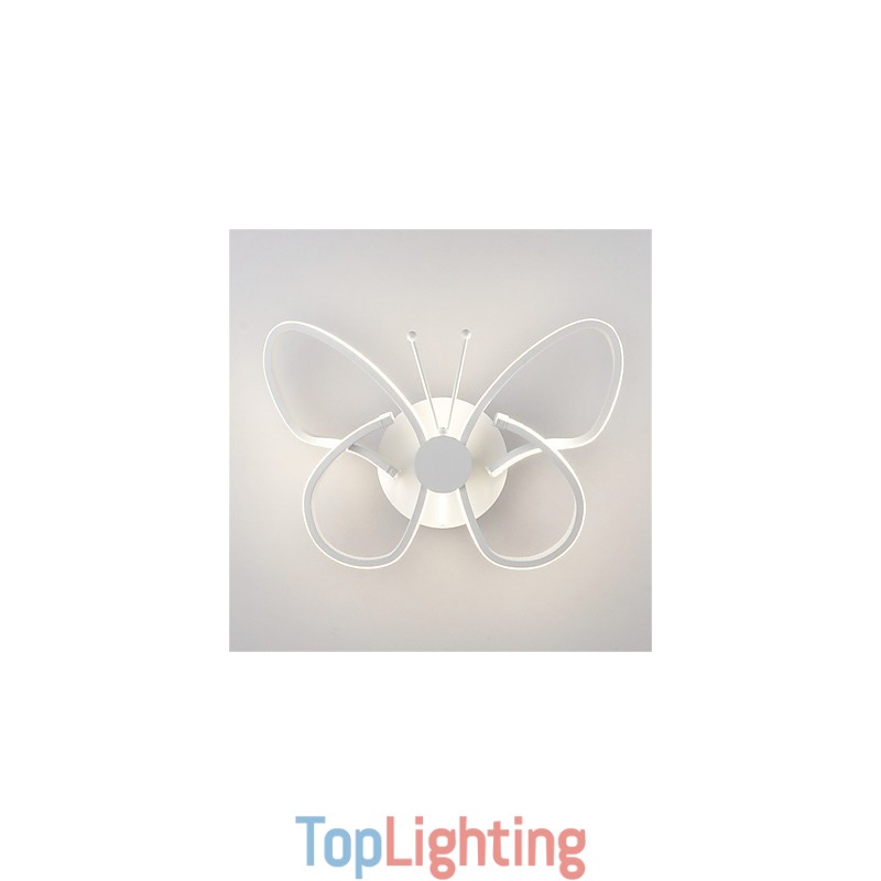 Modern Wall Lights Butterfly Shape Creative Metal Acrylic Living Room Hallway Bedroom Hotel rooms Bedside Lamp