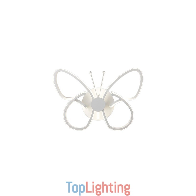 Modern Wall Lights Butterfly Shape Creative Metal Acrylic Living Room Hallway Bedroom Hotel rooms Bedside Lamp