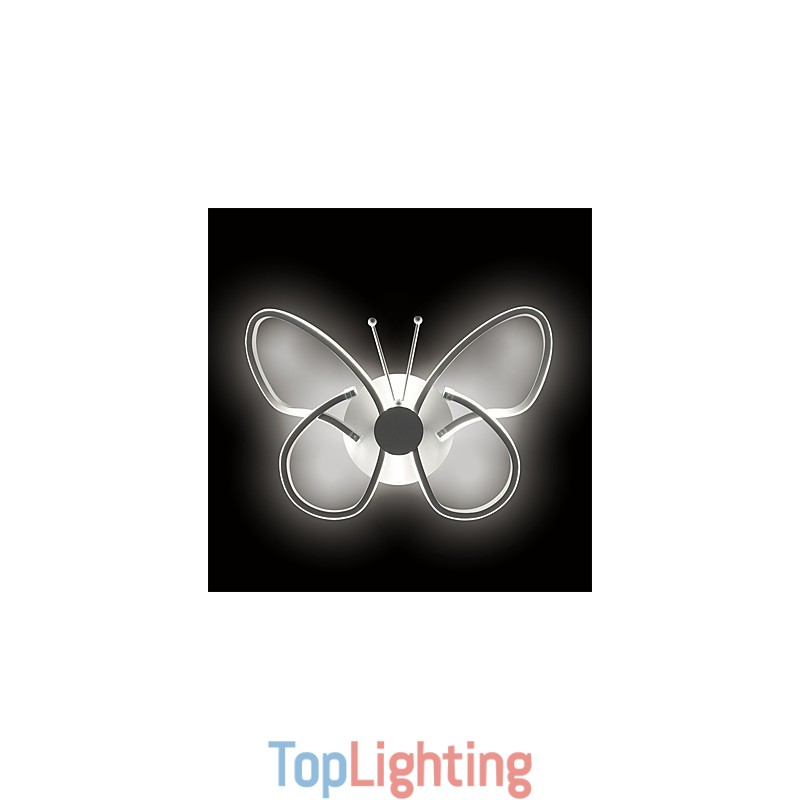 Modern Wall Lights Butterfly Shape Creative Metal Acrylic Living Room Hallway Bedroom Hotel rooms Bedside Lamp