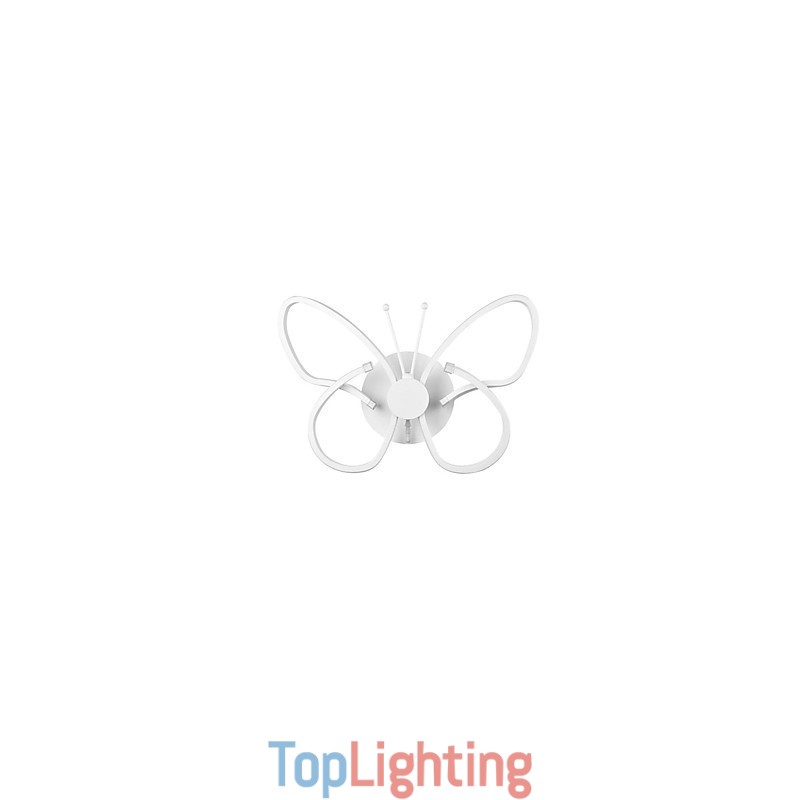 Modern Wall Lights Butterfly Shape Creative Metal Acrylic Living Room Hallway Bedroom Hotel rooms Bedside Lamp
