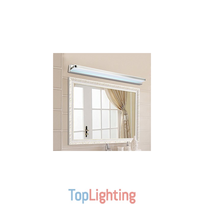 Integrated Modern Contemporary Electroplated Feature for Ambient Light Bathroom Lighting Wall Light